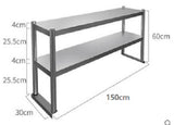 Overbench shelve 2 tier 1800mmx300mmx600mm