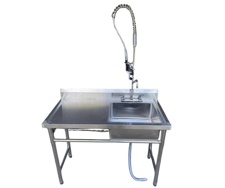 commercial-kitchen-stainless-steel-sink-&-tap-front-view