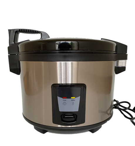 Commercial Rice Cooker 9L - Efficient and Reliable Kitchen Appliance - Includes Manual, Rice Spoon, and Measuring Jug
